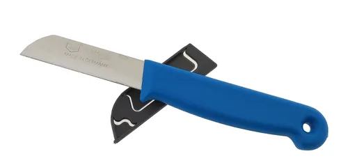 Solingen Küchenmesser Gemüsemesser Schälmesser rostfrei 60mm Klinge blau spülmas