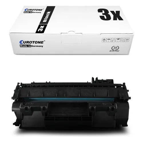 3x Toner f�r Canon LBP 251 252 253 6300 6650 dw x dn, 3479B002 719 BLACK