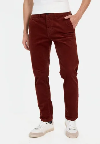 camel active Herren Slim Fit Cord Chino Ziegelrot - Wanderhosen aus hochwertigem Baumwollmix mit Elasthan für optimale Bewegungsfreiheit, ideal für aktive Männer und Outdoor-Abenteuer.