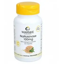 NATTOKINASE 100 mg Tabletten, 250 Stück - Nahrungsergänzungsmittel zur Unterstützung der Herzgesundheit, fördert die Durchblutung und enthält 250 Tabletten für eine langfristige Anwendung.