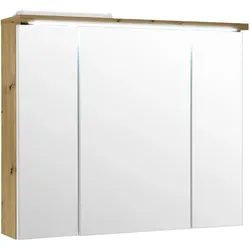 Spiegelschrank - Artisan Eiche - 80 cm breit - Badezimmerspiegel in stilvoller Artisan Eiche, bietet viel Stauraum und praktischen Spiegel für Ihr Bad. Ideal für einen modernen Look.