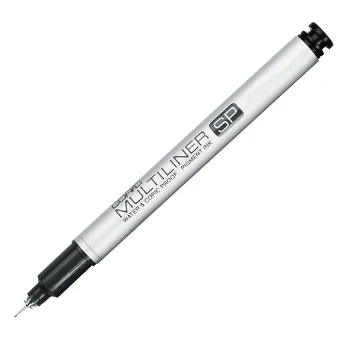Copic SP Multiliner Marker Schwarz 0,25mm - Schreibutensilien mit 10 auswechselbaren Spitzen für präzise Striche, ideal für Künstler und Techniker. Wasserfeste Pigmenttusche sorgt für optimale Ergebnisse und schützt vor UV-Licht.
