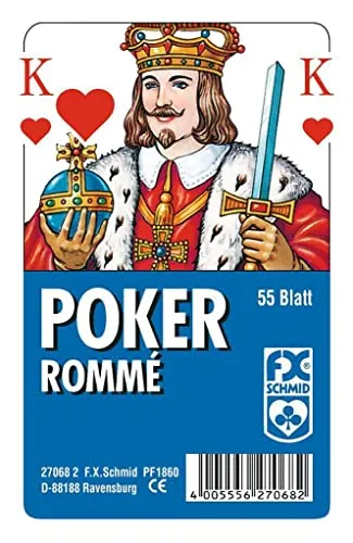 Ravensburger Spielkarten 27068 - Poker für bis zu 10 Spieler, der perfekte Klassiker für unvergessliche Spieleabende!