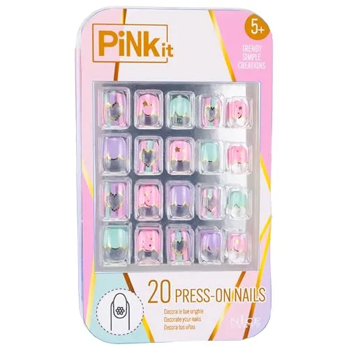 PINKIT Press On Nails, 1 Packung mit Nägeln