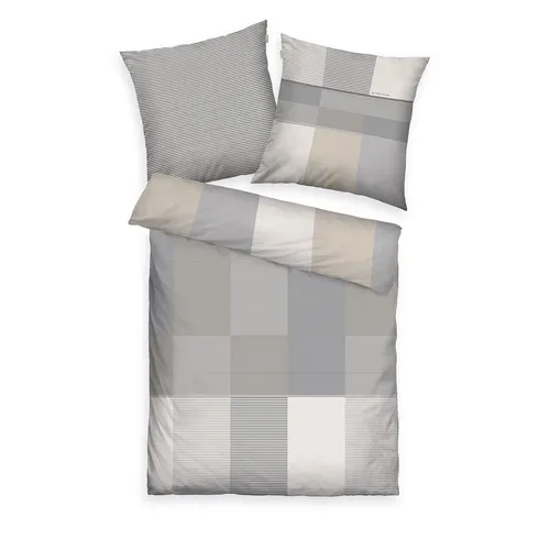 Bettwäsche TOM TAILOR Satin in beige von Tom Tailor