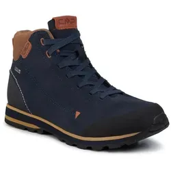CMP Elettra Mid Hiking Shoes WP - Herren Wanderschuhe in Schwarz-Blau - Vielseitige Herren Wanderschuhe mit wasserdichter CLIMA PROTECT Membran und rutschfester VIBRAM Sohle, ideal für Stadtspaziergänge und Bergwanderungen.