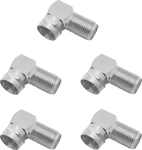 ARLI 5x Sat F-Winkelstecker – 90° Winkeladapter F-Kupplung auf F-Stecker für Koaxkabel SAT Receiver LNB