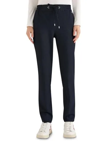 Jogger Pants CECIL für Damen, Gr. XL, in universellem Blau - Die Jogger Pants von CECIL überzeugen mit einem modernen Two-Tone Look und einem elastischen Bund für optimalen Tragekomfort. Ideal für lässige Outfits – vielseitig kombinierbar und pflegeleicht.