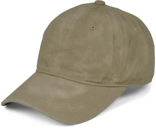 styleBREAKER Unisex Baseball Cap Vintage Look verstellbar 6-Panel Cappy in Washed Optik mit gebogenem Schirm Baumwolle Retro Cap Damen und Herren, Farbe:Oliv