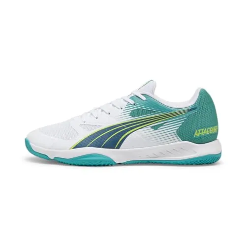 Puma Attacourt Hallen-Indoorschuhe für Herren, Größe 45 (11,5) - Badmintonschuhe Herren, überragender Komfort und optimale Stabilität für sicheres Spiel, ideal für schnelle Bewegungen und präzise Aktionen auf dem Spielfeld.