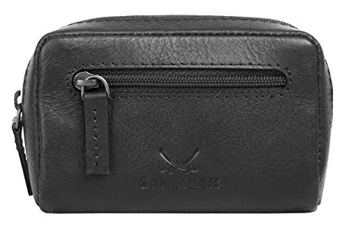 Sansibar Schlüsseltasche aus Echtleder für Herren | RFID-Schutz, Made in Italy - Elegante Schlüsseltasche aus 100 % echtem Leder mit RFID-Schutz. Kompakt (11 x 7 x 3,5 cm) und praktisch mit 1 Innen- und 1 Außenfach. Ideal für Schlüssel und Kleinigkeiten – sicher und stilvoll für unterwegs.