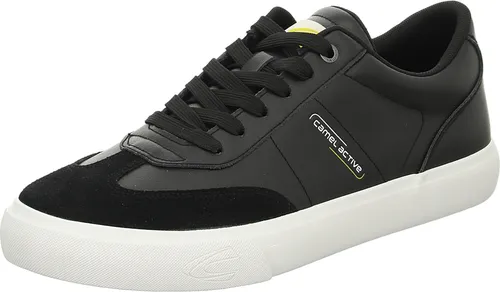CAMEL ACTIVE Herren Leder Sneaker - Bridge Schwarz - Modische Herren Sneaker aus hochwertigem Nappaleder mit rutschhemmender Gummisohle. Ideal für hohen Tragekomfort und sportiven Look - perfekt für jeden Anlass.