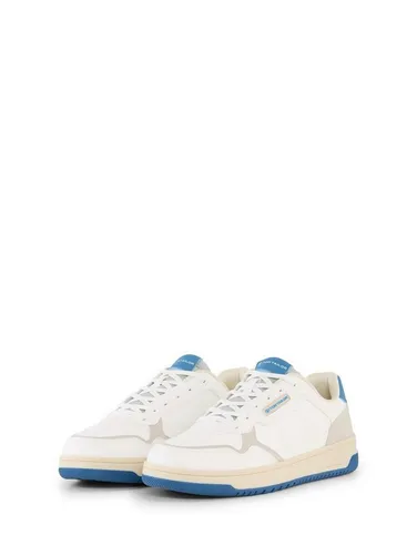Tom Tailor Herren Sneakers in Weiß/Blau, Größe 46 - Stylische Tom Tailor Sneakers in Weiß/Blau für Herren, Größe 46. Mit robustem Obermaterial und rutschhemmender Sohle ideal für den Alltag. Bequem und modisch, perfekt für jeden Anlass.