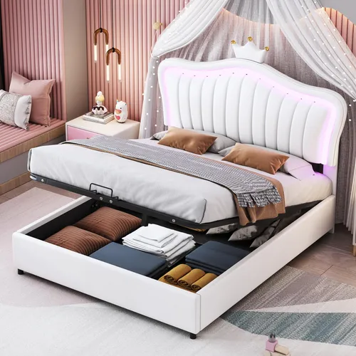 Merax Lowboard mit Wellenstruktur, eleganter TV-Schrank in Holzoptik