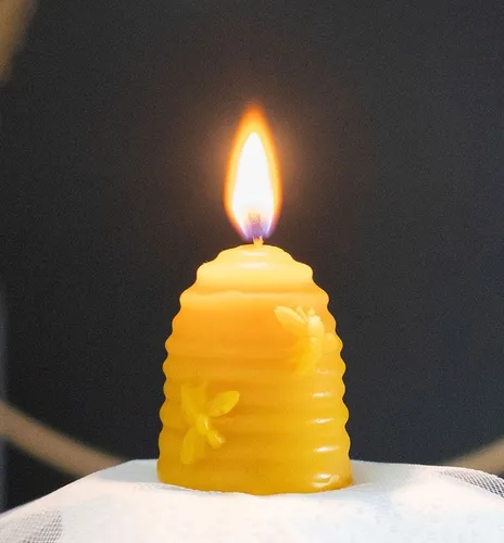 Bienenwachskerze 30 x 38mm, aus 100% Bienenwachs, 