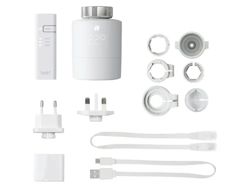 tado smartes Heizkörperthermostat Wifi Starter Kit V3+ - inkl. 1 x Thermostat, digitale App Steuerung für Alexa, Siri und Google Assistant, flexibel und langlebig