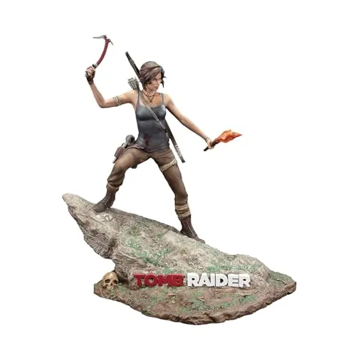 Dark Horse Tomb Raider Lara Croft Statue (Survivor Era) - Detailreiche PVC-Statue von Lara Croft aus Tomb Raider, ca. 27,9 cm hoch. Ideal für Sammler und Fans, steht stabil auf einem Sockel und zeigt die Heldin mit Bogen und Kletteraxt.
