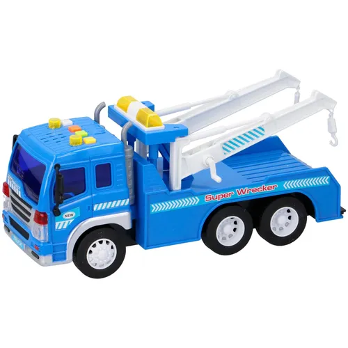 Kinder Spielzeug 1:16 LKW Abschleppwagen Laster Transporter Auto Licht Ton