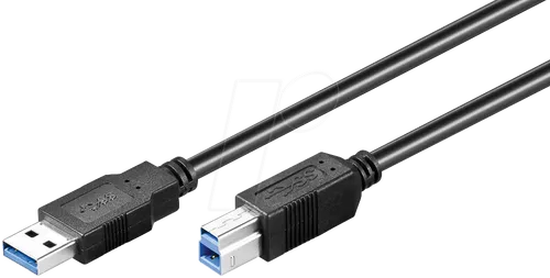 USB3 AB 050 SW - USB 5 Gb/s Kabel, A Stecker auf B Stecker, 0,5 m