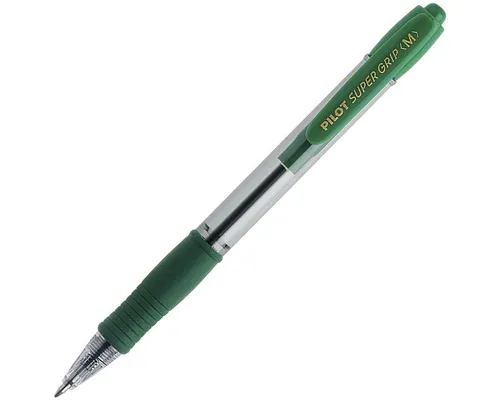 PILOT Kugelschreiber Super Grip M, Strichstärke 0,4 mm, mit Druckmechanik