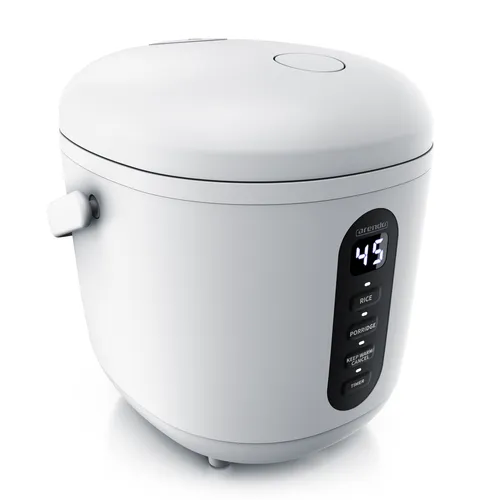 Arendo Reiskocher digital 0,8L mit Warmhaltefunktion in weiß von Arendo