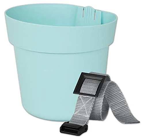 Geli Conny Hängetopf + Befestigung Geländertopf Blumentopf Hängend Hellblau