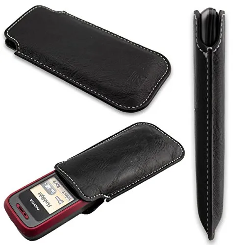 caseroxx Business-Line Etui für Nokia 1200/1202 / 1208, Tasche (Business-Line Etui in schwarz)