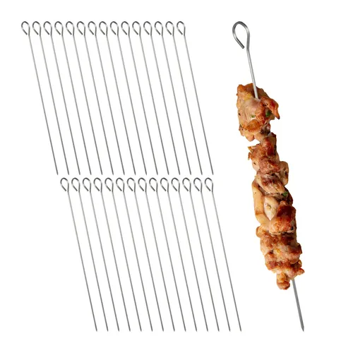 Schaschlikspieße Grillspieße Metallspieße Edelstahlspieße Fleischspieße 30er Set
