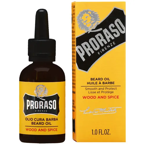 Proraso Wood & Spice Bartöl 30ml, pflegend, feuchtigkeitsspendend, natürl. D