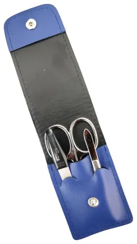 EloModa Maniküre-Etui Solingen* Maniküre Set im Lederetui – Made in Germany – Nagelschere, 3 tlg., Made in Germany