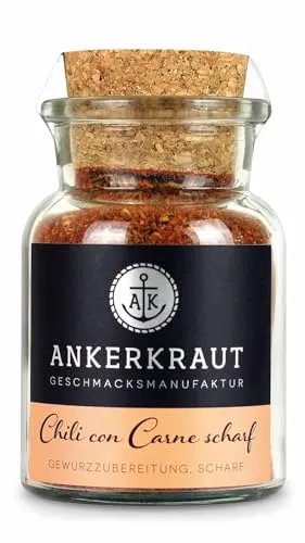 Ankerkraut Chili con Carne scharf, Gewürz, 80 g im Korkenglas