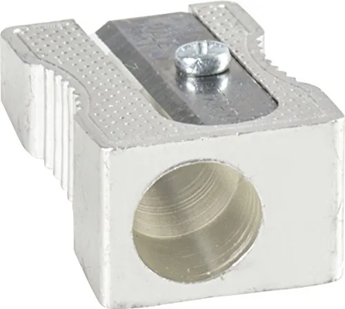 Brunnen 1029896 Spitzer aus Metall, Einfachspitzer, 2,5 x 1 x1 cm, für Stifte bis 8 mm Durchmesser)