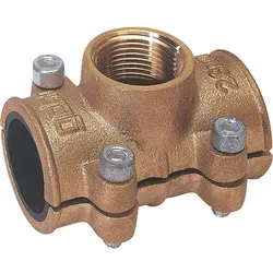 Anbohrschelle aus Messing 18mm x 1/2'' nach DIN 1786 von Gebo