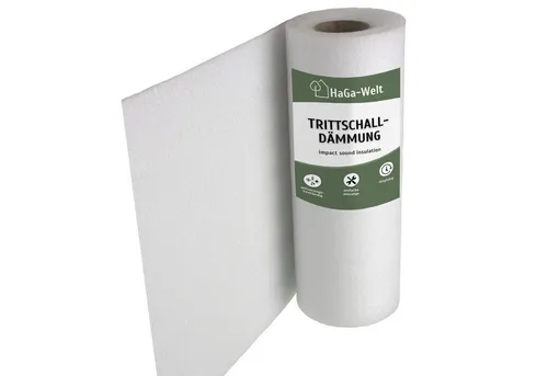 HaGa® Premium Trittschalldämmung 1,25m x 1m x 2mm - Dämmstoffe für Laminat-, Vinyl- und Holzböden. Reduziert Schall, verbessert Wärmeisolierung und ist schimmelresistent für gesunde Wohnräume.