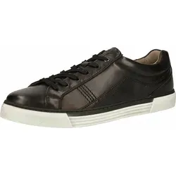 Gabor Freizeit Schnürer für Damen - Schwarz - 44,5 - Eleganter schwarzer Sneaker mit bequemem Schnürverschluss und flacher Gummisohle. Aus echtem Leder gefertigt, bietet er sowohl Stil als auch Komfort für den Alltag.