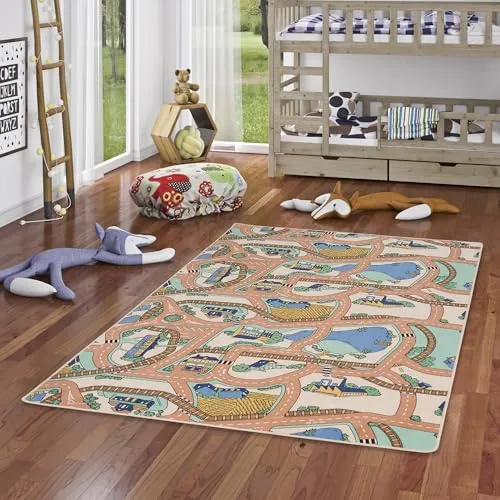 Snapstyle Kinder und Spielteppiche | Große Auswahl an Straßenteppichen | Pflegeleicht und Strapazierfähig für Kinderzimmer