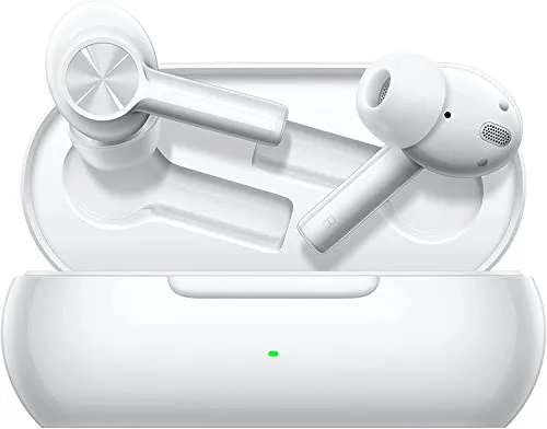 OnePlus Buds Z2 Pearl White BT-Earbuds mit Ladestation - Kopfhörer mit 40 dB aktiver Geräuschunterdrückung, 38 Stunden Akkulaufzeit und IP55 Schutz. Erleben Sie beeindruckenden Sound mit Dolby Atmos und dynamischen 11-mm-Treibern, ideal für Musik und Spiele.