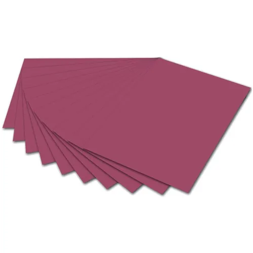 10x Folia 6727E Tonpapier - 50 x 70 cm, weinrot