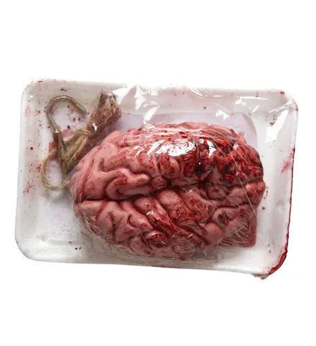 HALLOWEEN DEKO BLUTIGES GEHRIN IN VERPACKUNG NEU OVP