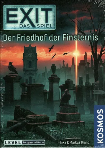 KOSMOS 695163 EXIT - Der Friedhof der Finsternis, anspruchsvolles Escape Room Spiel für 1-4 Spieler ab 12 Jahren, ideal für kreative Rätselliebhaber und besondere Anlässe