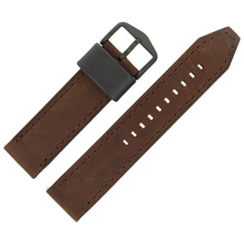 Fossil Uhrenarmband 22 mm aus Leder in Braun von Fossil