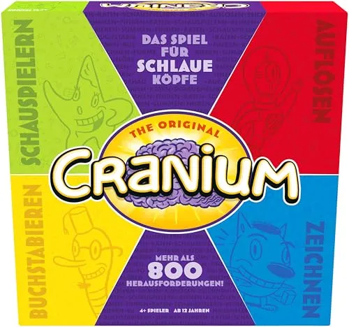Cranium Classic - Das ultimative Partyspiel - Cranium Classic bringt Spaß für alle! Mit 800 neuen Herausforderungen in 18 Kategorien fördert es Kreativität und Teamgeist. Ideal für Spieleabende und gesellige Runden.