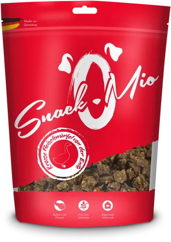 Animal Adventure SnachOMio - krosse Fleischwürfel von der Ente 125g