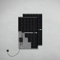 Balkonstrom Balkonkraftwerk 900 Watt - Komplettset Bifazial - Balkonkraftwerk mit 900 W, zwei bifazialen Solarmodulen und leistungsstarkem Hoymiles Wechselrichter für maximale Effizienz und Langlebigkeit. Made in Germany, ideal für nachhaltige Energieerzeugung.
