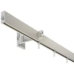 DécoProfi Schienensystem Gardinenstange eckig SHORT 1-läufig 320 cm
