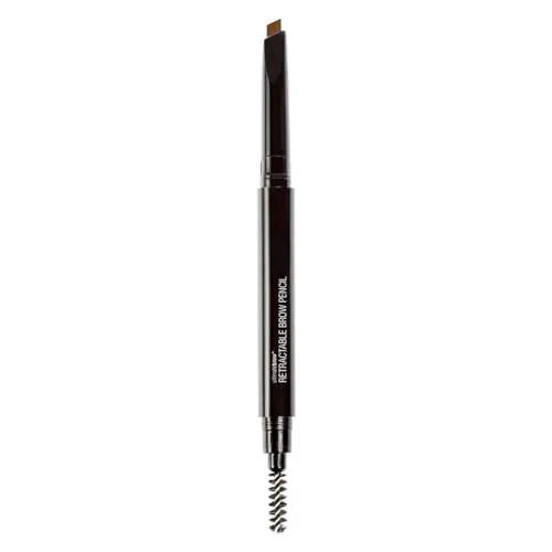 Wet n Wild, Ultimate Brow Retractable Pencil, eindrehbarer Augenbrauenstift mit dreieckiger Präzisionsspitze, pigmentierter Farbe für perfekt definierte Augenbrauen, Mittleres Braun
