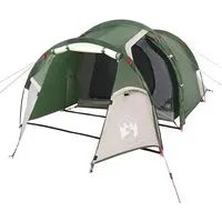 vidaXL Tunnelzelt für 3 Personen - Wasserdichtes Campingzelt - Zelt für 3 Personen, wasserdicht und winddicht mit abnehmbarem Überzelt für optimalen Wetterschutz und Komfort beim Camping.