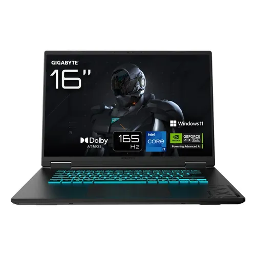 GIGABYTE GAMING A16 CWHI3DEC94SH - Hochleistungs-Notebook mit RTX 5070 - Leistungsstarkes Gaming-Notebook mit Intel Core i7-13620H, 32GB RAM und 3TB NVMe. Ideal für Gamer, die hohe Grafikleistung und schnelle Ladezeiten suchen.