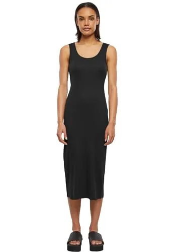 Urban Classics Damen Kleid Ladies Rib Top Dress, langes Kleid für Frauen, ärmellos, erhältlich in verschiedenen Farbvarianten, Größen XS-5XL
