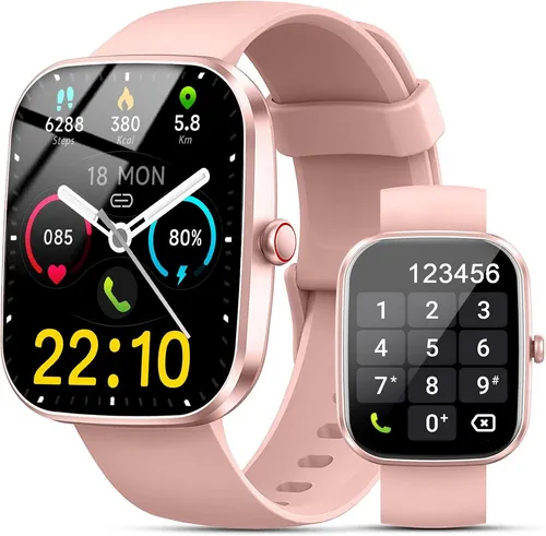 Fempoin P99 Smartwatch - 1,96 Zoll Display mit Herzfrequenzmessung - Smartwatch mit stabiler Bluetooth-5.3-Verbindung, Anruffunktion und über 100 Sportmodi. Ideal für Fitness und Gesundheit, mit präziser Herzfrequenzüberwachung und individueller Zifferblattgestaltung.